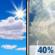 Wednesday: A 40 percent chance of showers and thunderstorms after noon.  Partly sunny, with a high near 81.