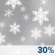 Thursday: A 30 percent chance of snow showers.  Partly sunny, with a high near 33.